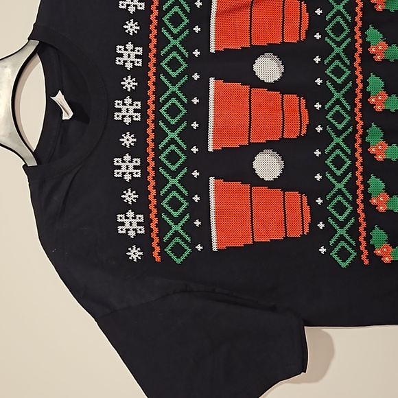 Red Solo Cup Christmas graphic black tee shirt XL office Party - Picture 2 of 4